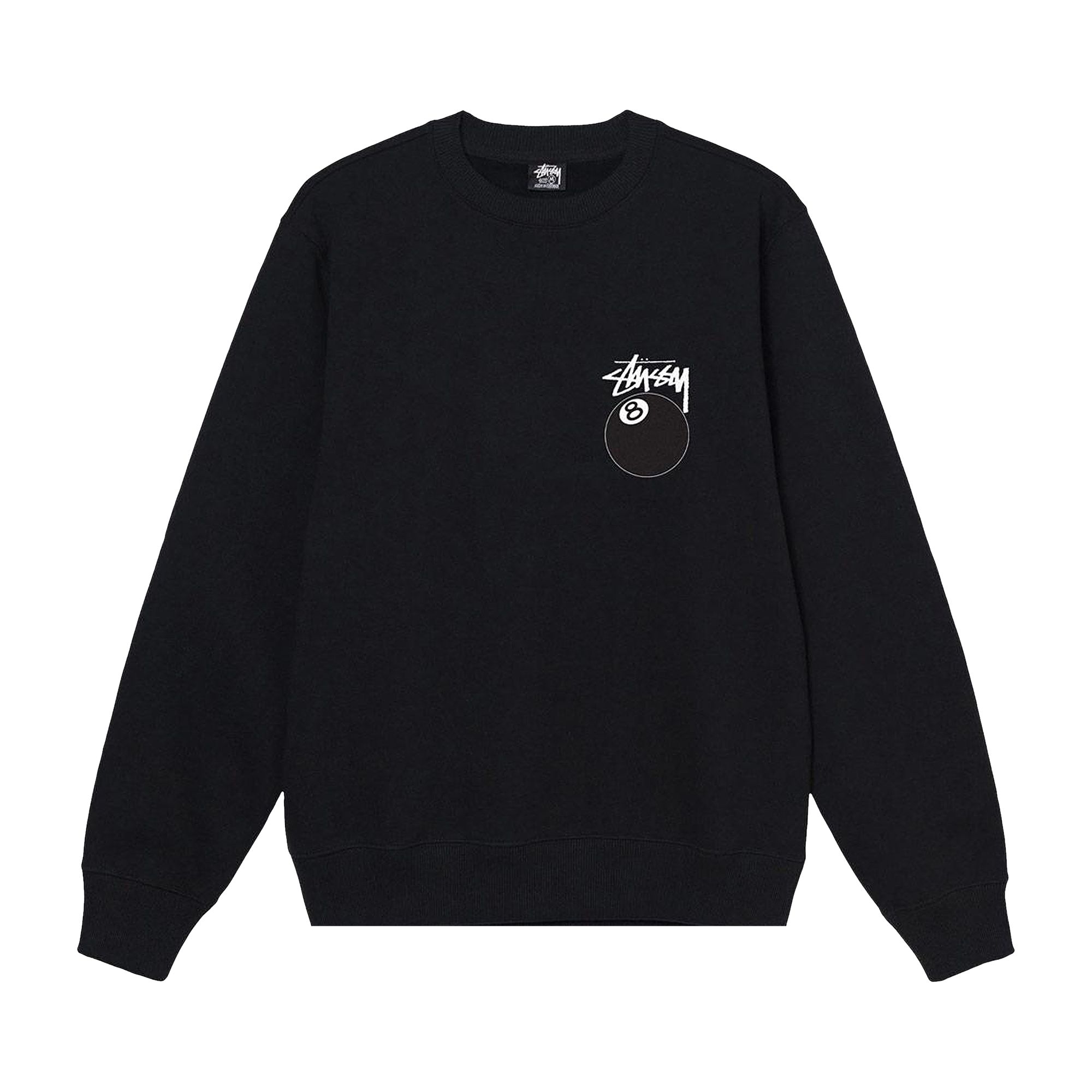 Stussy 8 Ball Crew 'Black' | Men's Size L