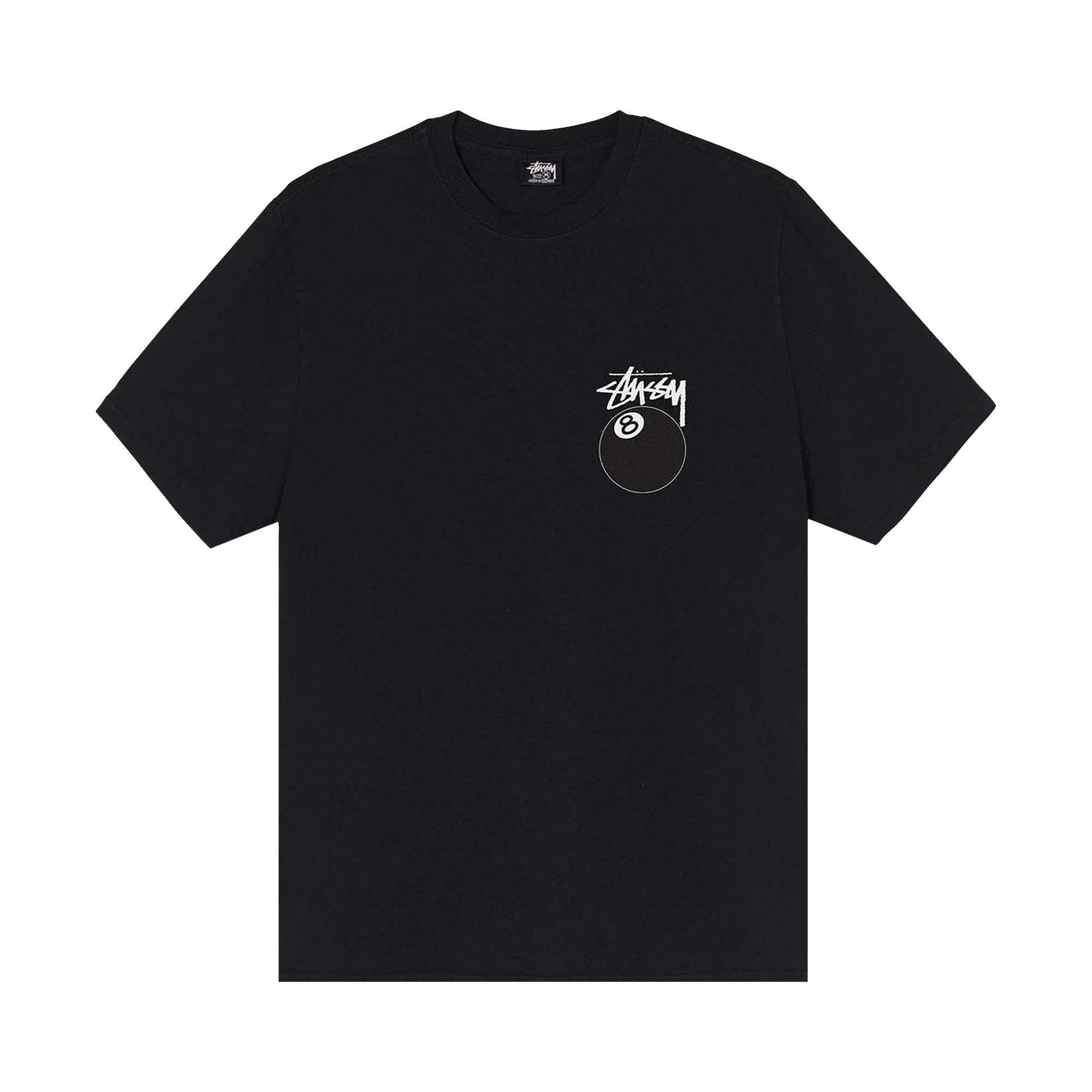 Pre-owned Stussy 8 Ball Pigment Dyed Tee 'black'