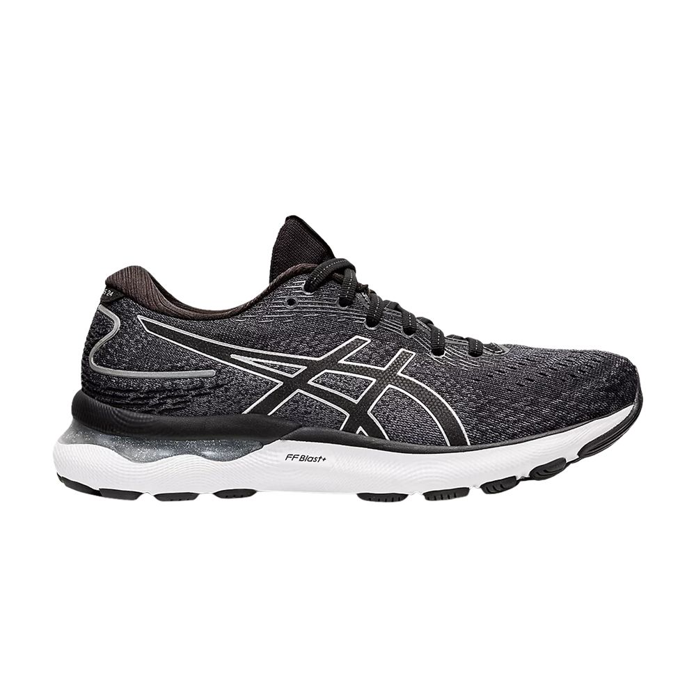 Pre-owned Asics Wmns Gel Nimbus 24 Wide 'black White'