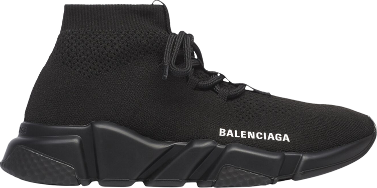 Balenciaga Wmns Speed Lace Up Sneaker 'Black'