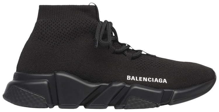 Balenciaga Wmns Speed Lace Up Sneaker Black