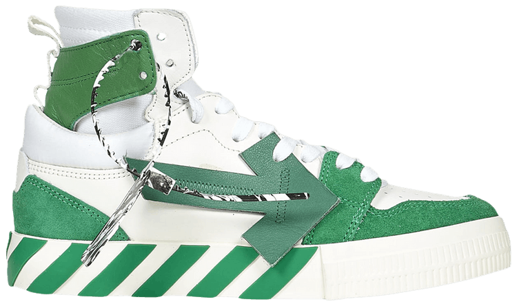 Off White Vulc Sneaker High White Green
