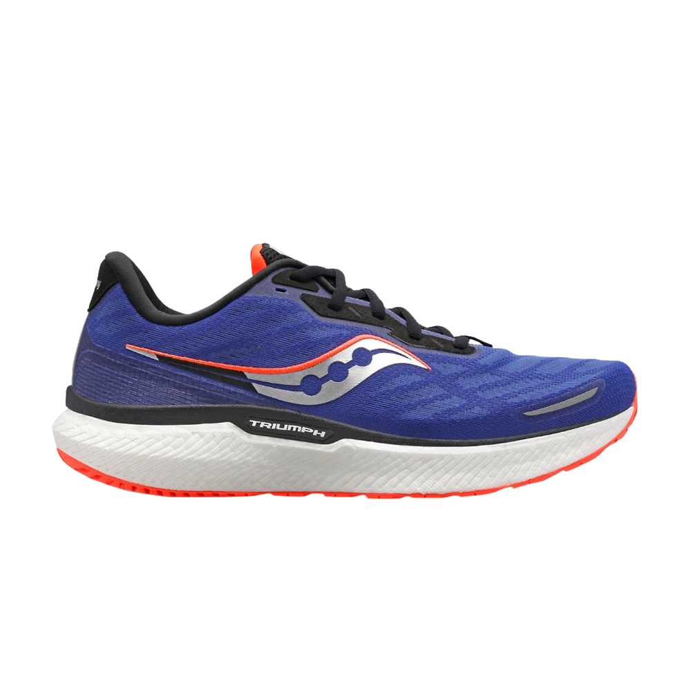 Pre-owned Saucony Triumph 19 'sapphire Vizired' In Blue