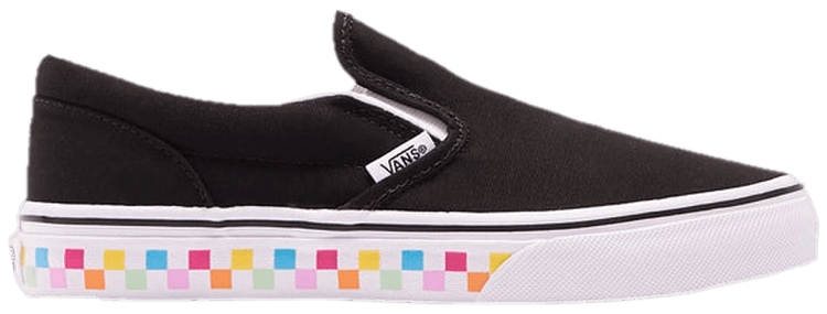 Vans rainbow sales sole slip on