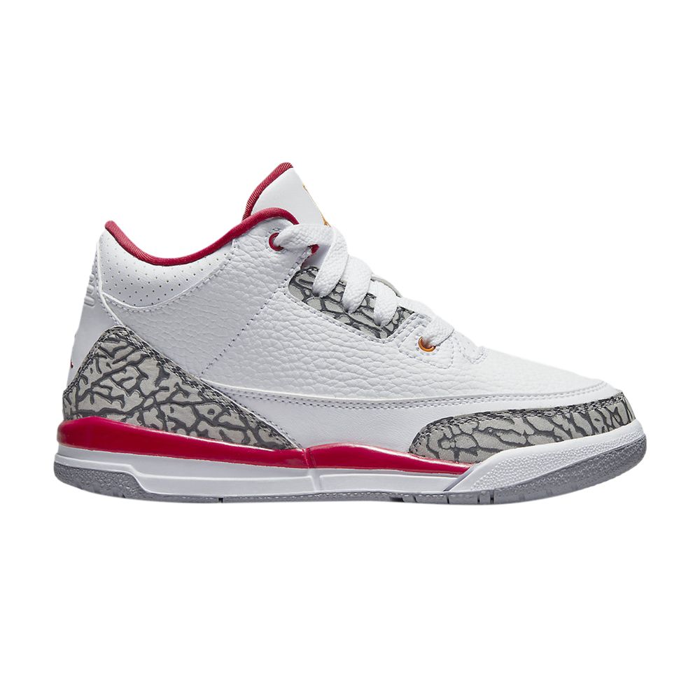 Air Jordan 3 Retro PS 'Cardinal Red' | White | Kid's Size 13.5