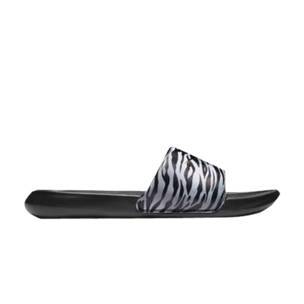 Pre-owned Nike Wmns Victori One Printed Slide 'black Metallic Silver'