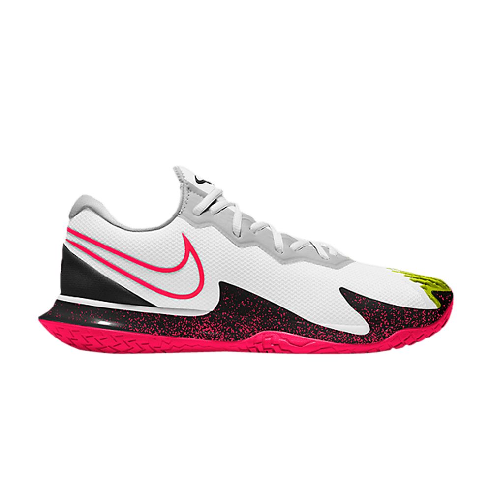 Nike Court Air Zoom Vapor Cage 4 Wide 'Hot Lime Solar Red' | White | Men's Size 11.5 - DC0309-104