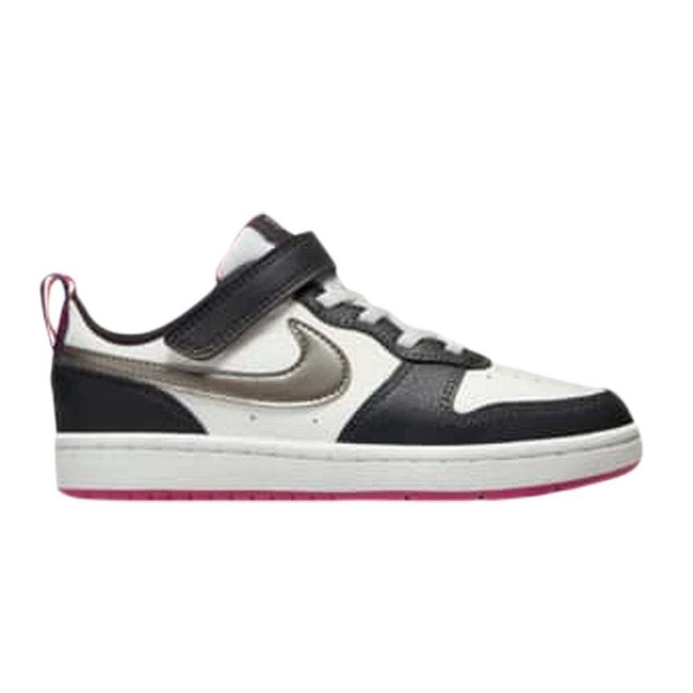 Pre-owned Nike Court Borough Low 2 Se Ps 'white Pink Prime Metallic Pewter' | Kid's Size 3
