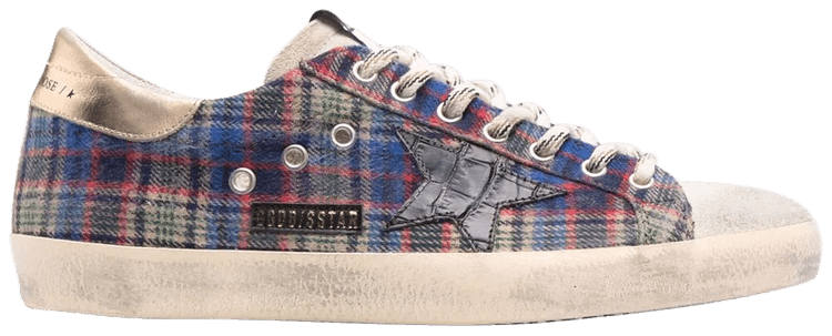 Golden Goose Superstar Blue Checkerboard