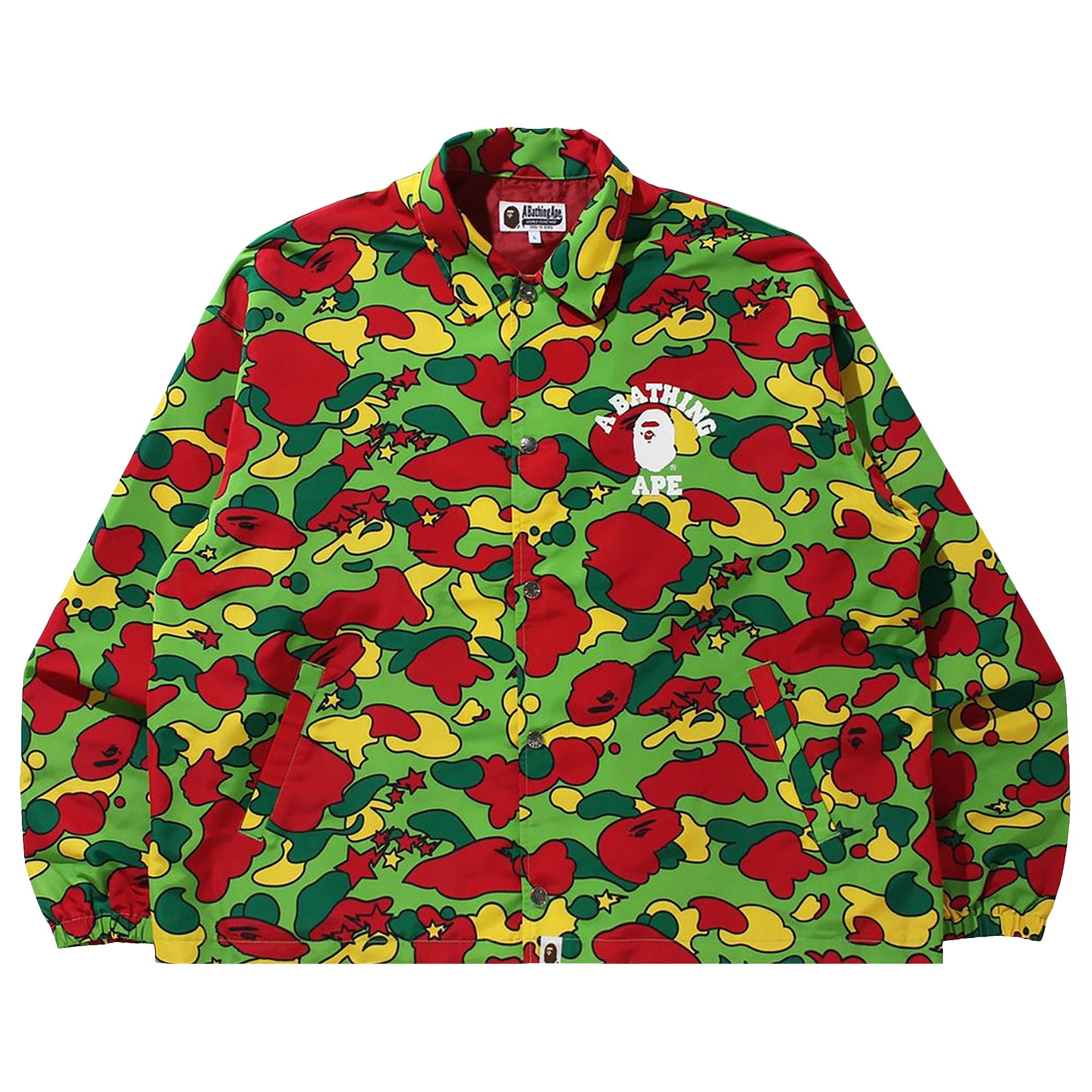 Pre-owned Bape Sta Camo Relaxed Coach Jacket 'multicolor' In Multi-color
