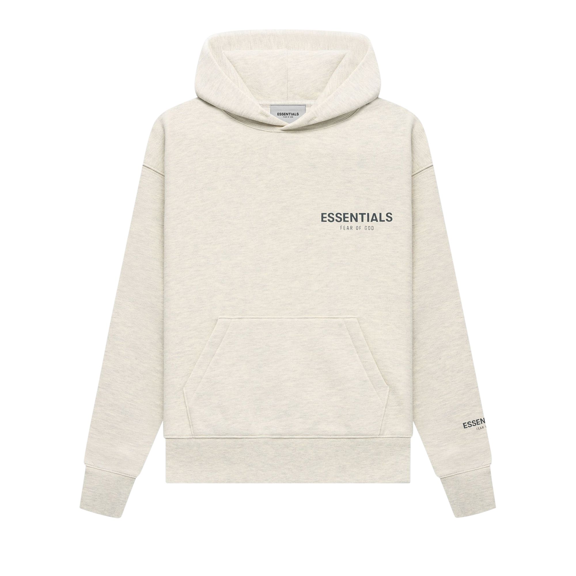 Fear of God Essentials Kids Pullover Hoodie 'Light Heather Oatmeal' | Cream | Kid's Size -6.5