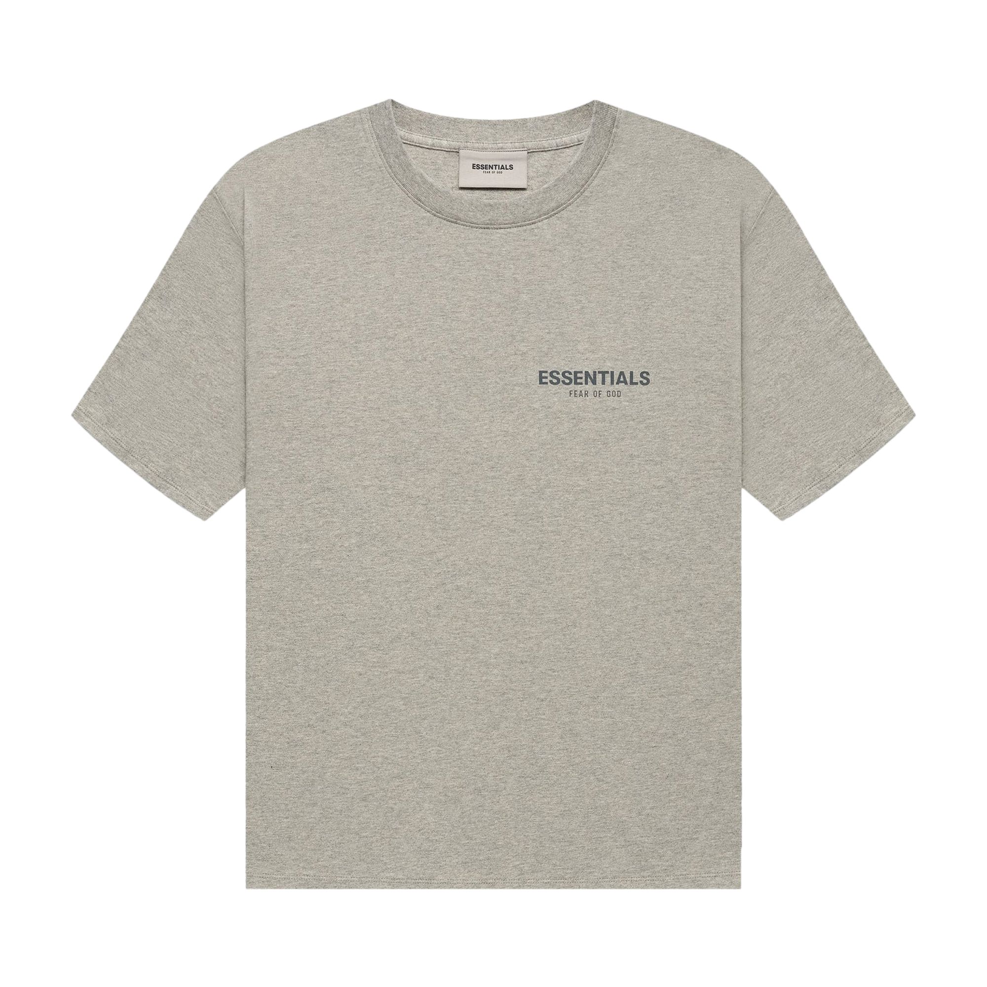 Fear of God Essentials Short-Sleeve Tee 'Dark Heather Oatmeal' | Grey | Men's Size XS