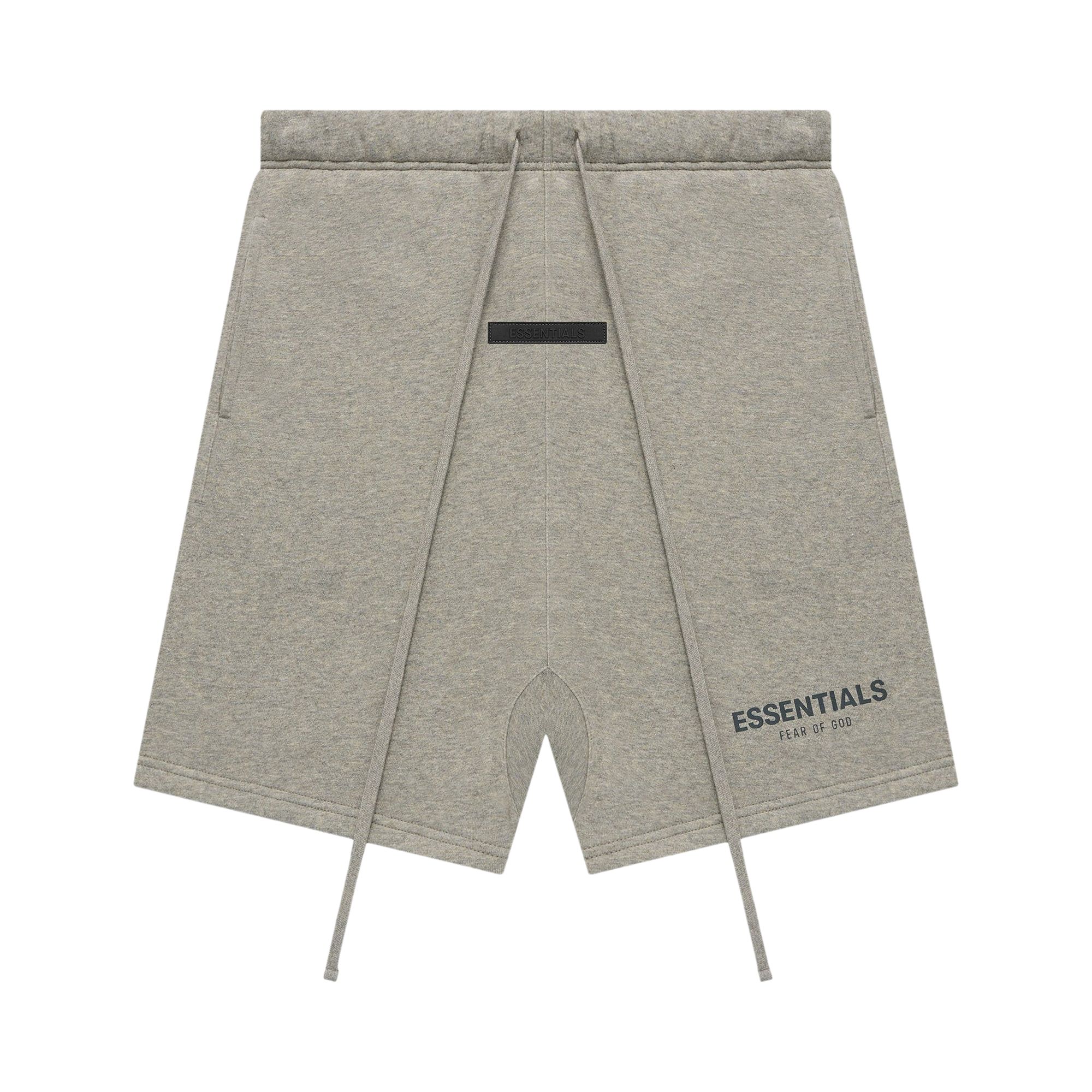 Fear of God Essentials Summer Core Sweat Short 'Dark Heather Oatmeal' | Grey | Men's Size 2XS