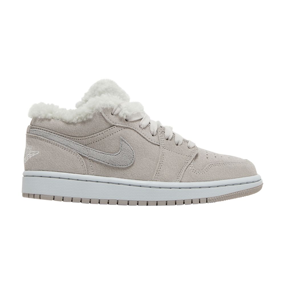 Wmns Air Jordan 1 Low SE 'Sherpa Fleece' | Grey | Women's Size 9