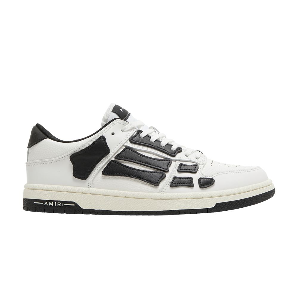 Amiri Amiri Skel Top Low 'White Black' | Men's Size 42