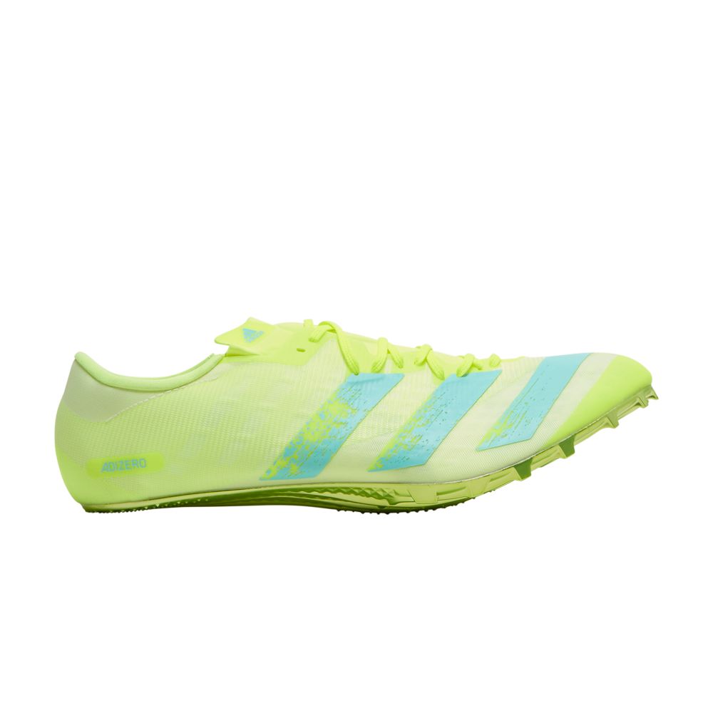 adidas Adizero Prime Sprint Spikes 'Solar Yellow Clear Aqua' | Men's Size 12.5