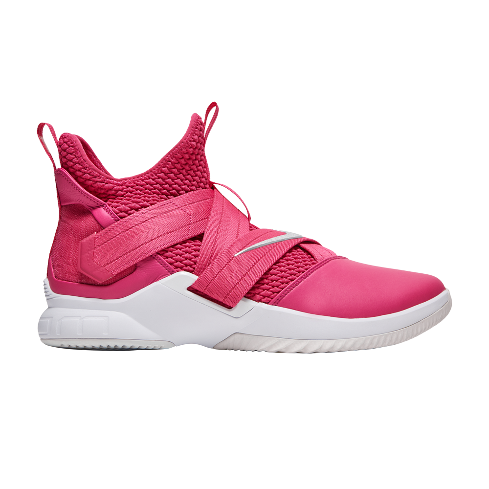 Pre-owned Nike Lebron Soldier 12 Tb 'breast Cancer Awareness' In Pink