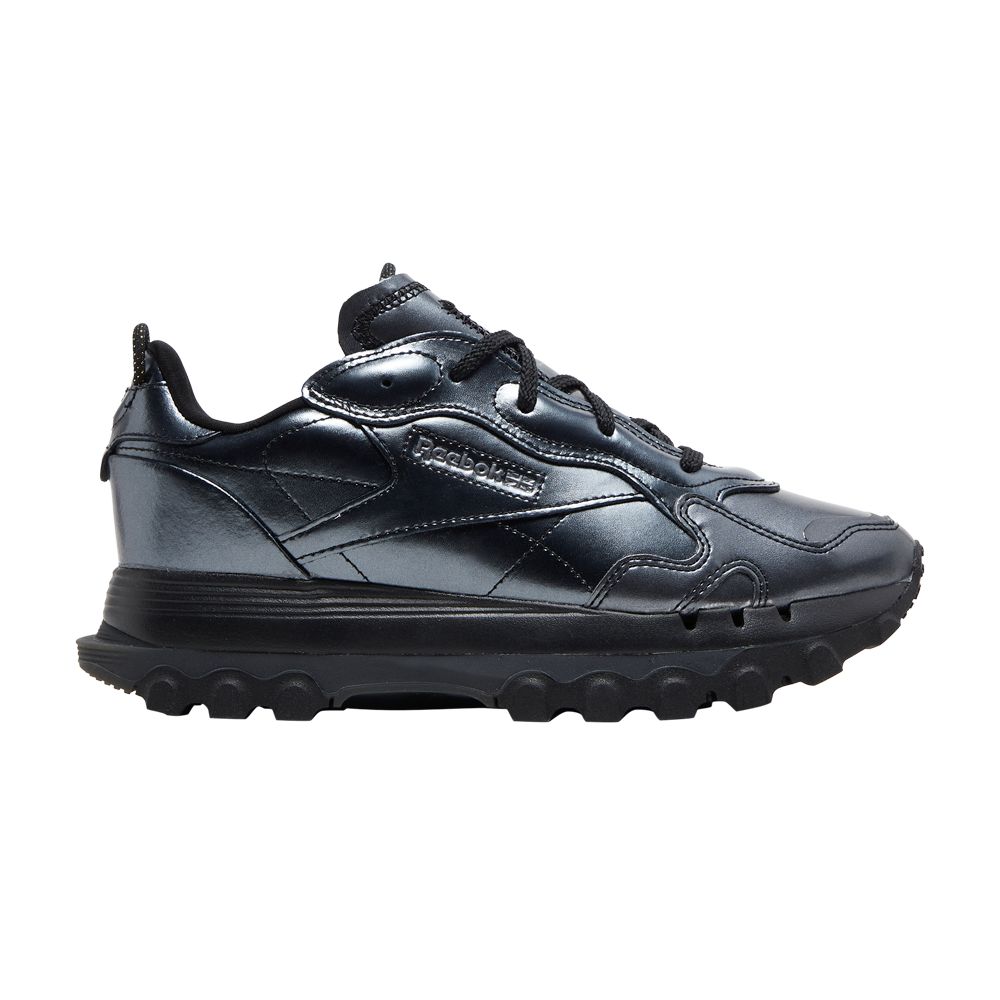 Reebok Cardi B x Wmns Classic Leather 'Black Dark Silver' | Women's Size 9