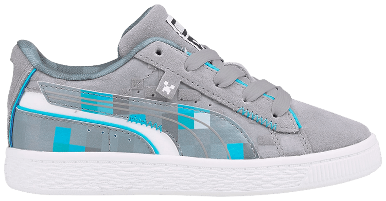 Minecraft x Puma Suede Little Kid Diamond Block