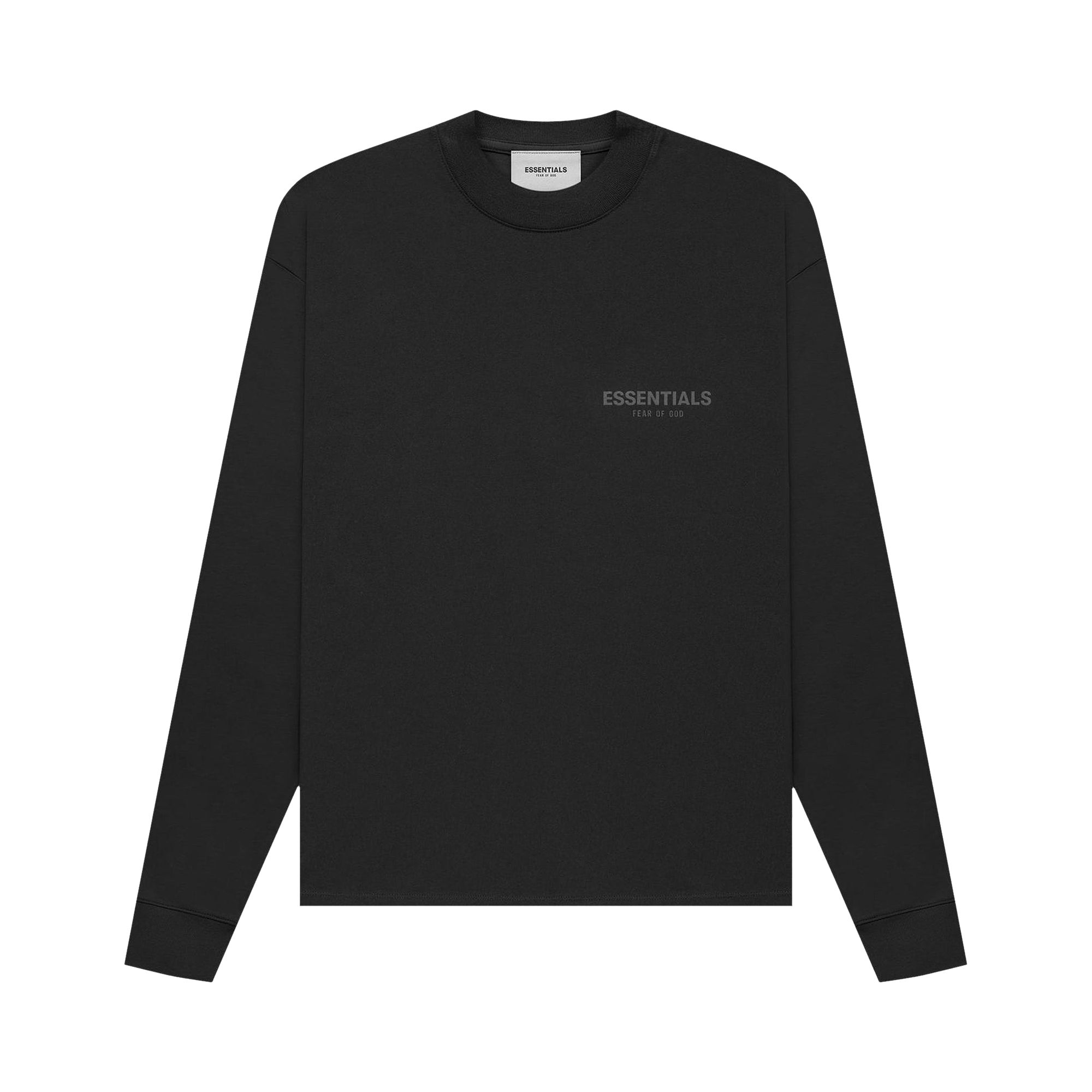 Fear of God Essentials Long-Sleeve Tee 'Black' | Men's Size 2XS