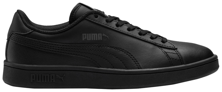 Puma Smash V2 Leather Jr Black