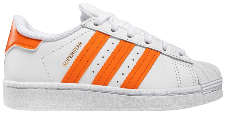 Adidas Superstar J White Blue Gold Metallic