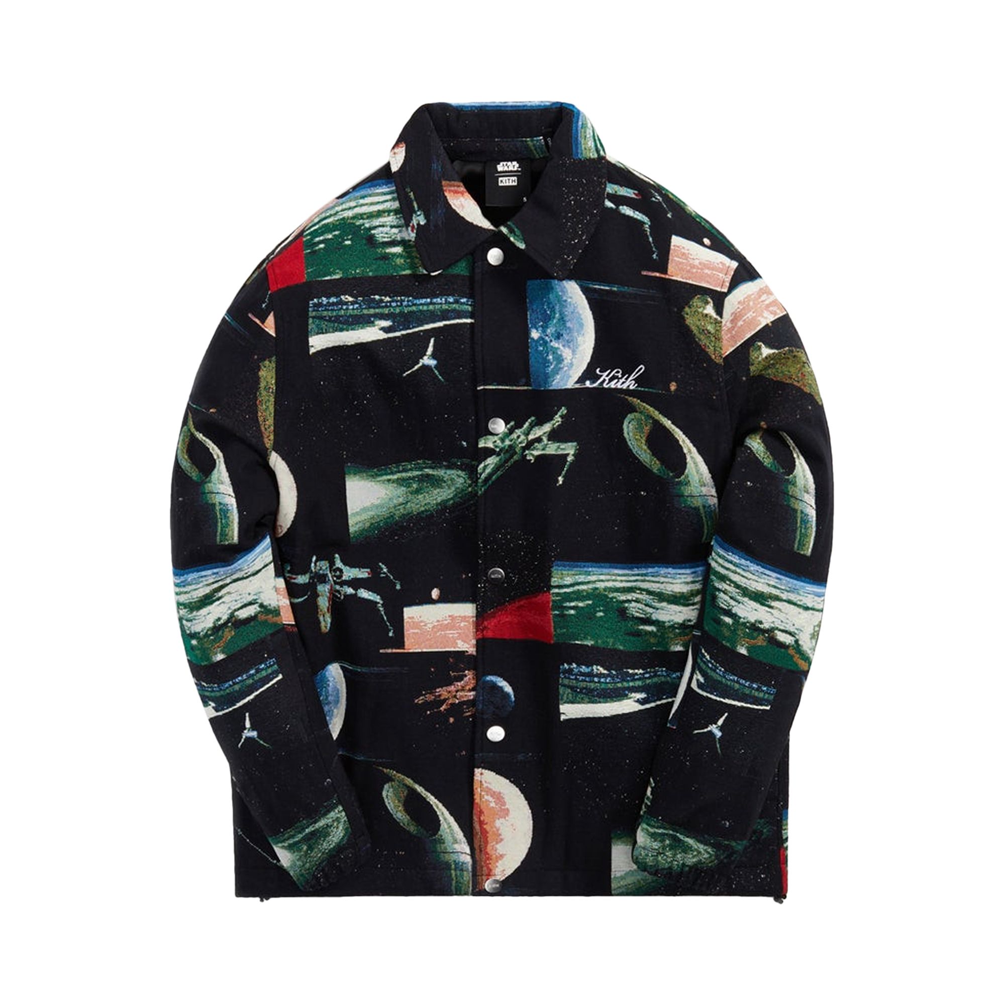 Kith For Star Wars Planets Coaches Jacket 'Black' | Men's Size XL