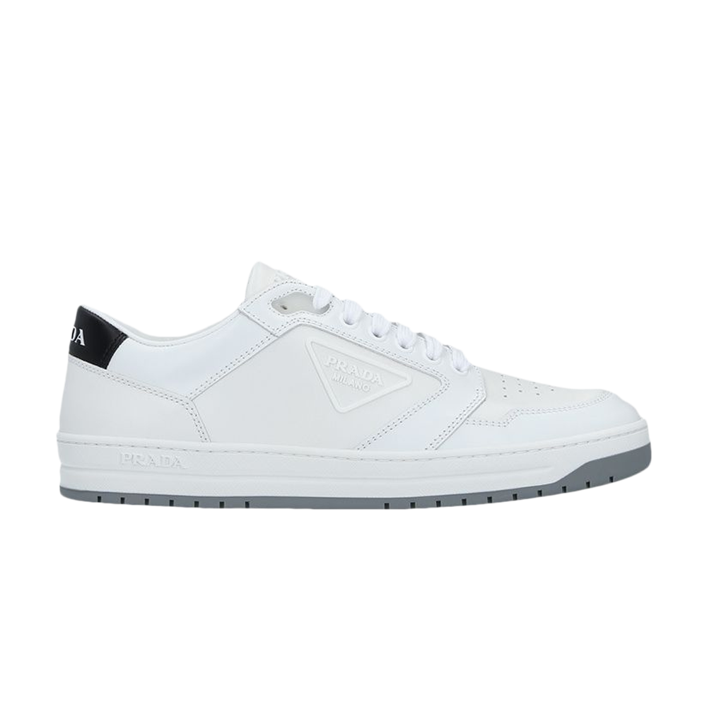 Pre-owned Prada New Avenue Leather Low 'white'