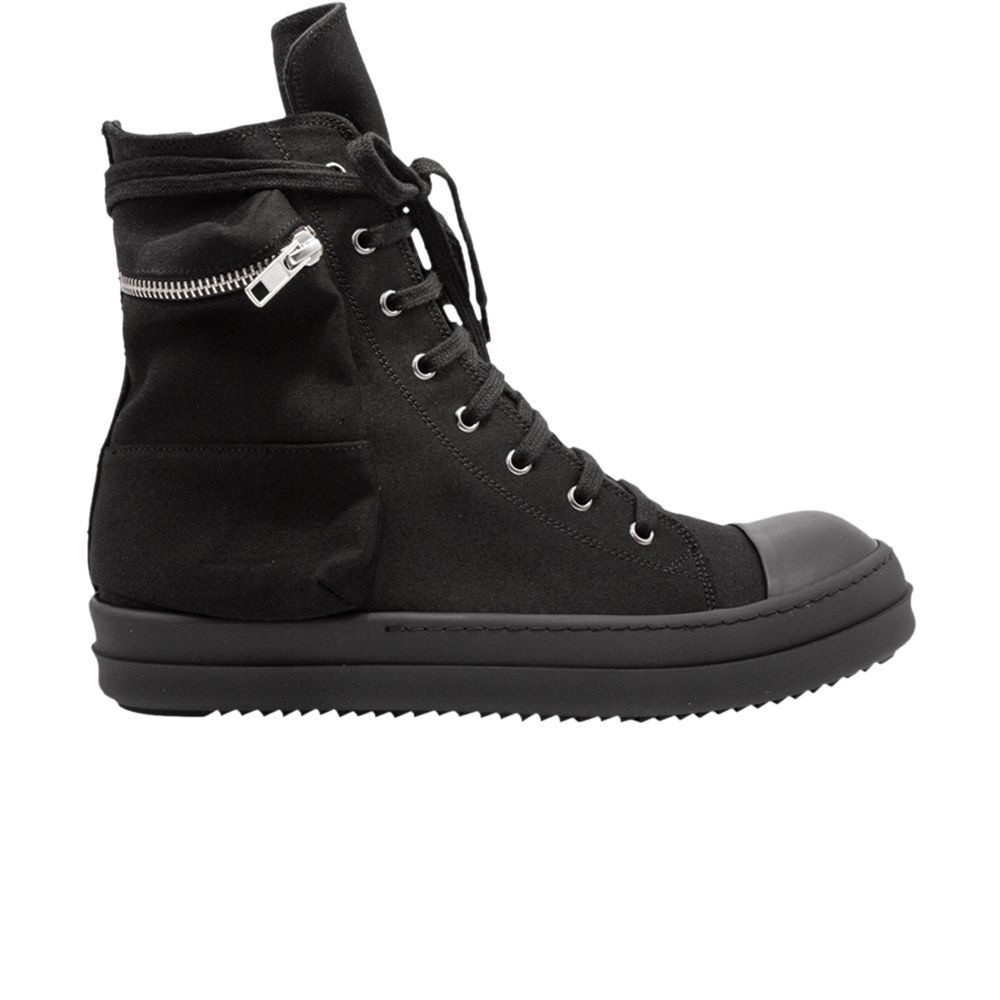 Pre-owned Rick Owens Drkshdw Gethsemane Cotton Cargo High 'triple Black' | Men's Size 41