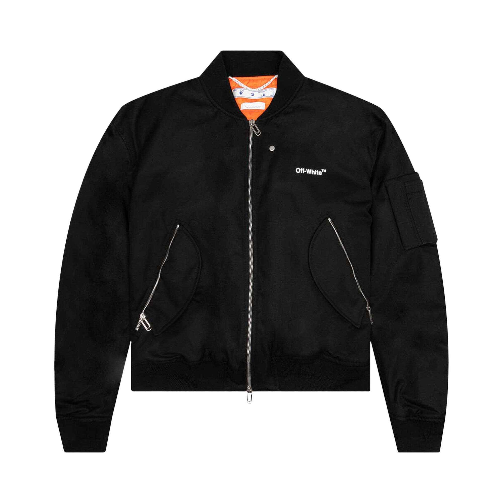 Off-White Diag Tab Bomber Jacket 'Black/White' | Men's Size M