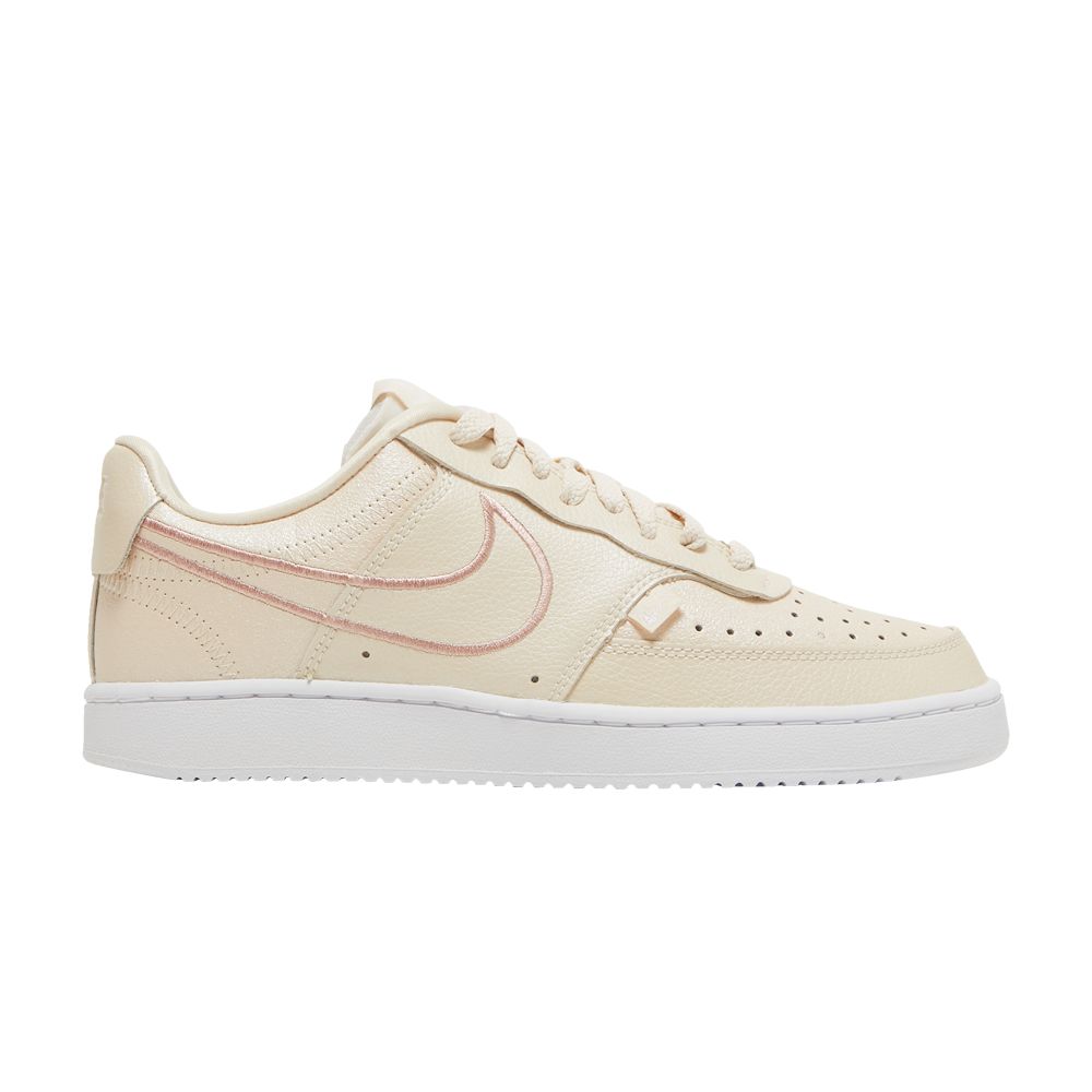 Nike Wmns Court Vision Low Premium 'Pearl White' | Brown | Women's Size 9.5