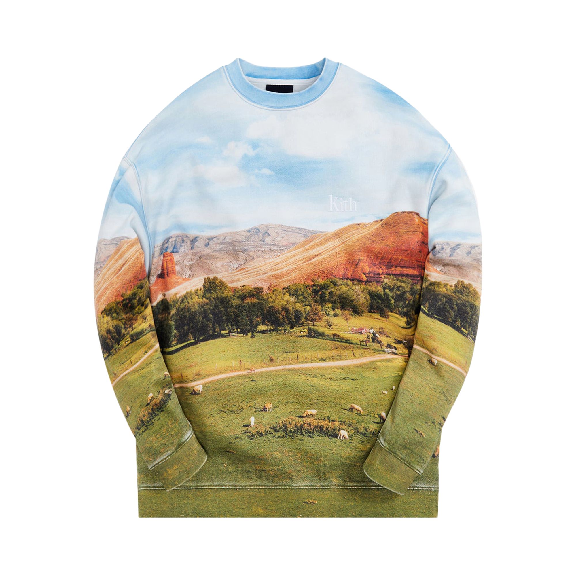 Kith Valley Crewneck 'White' | Multi-Color | Men's Size M
