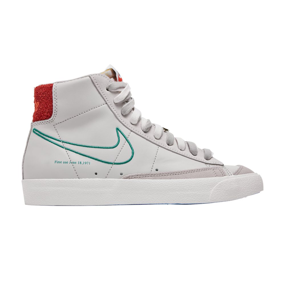 Pre-owned Nike Wmns Blazer Mid '77 Se 'first Use - Green Noise' In White