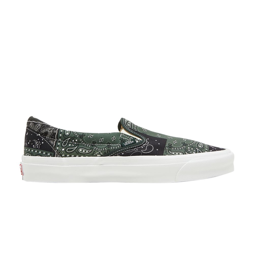 Vans Kith x Vault OG Classic Slip-On LX 'Bandana - Scarab' | Green | Men's Size 8