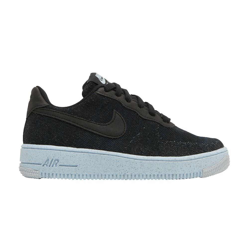 Nike Air Force 1 Crater Flyknit GS 'Black Chambray Blue' | Kid's Size 7