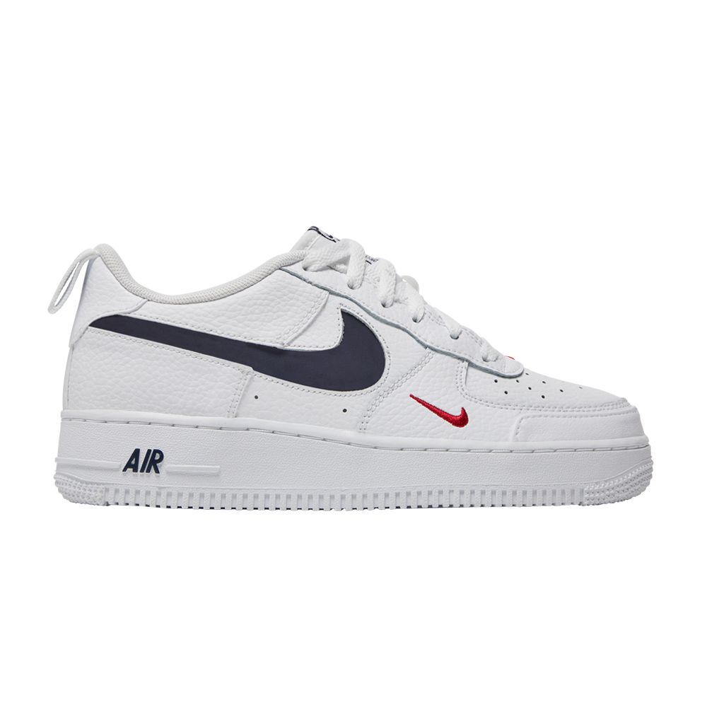 Pre-owned Nike Air Force 1 Low Gs 'patriots' | White | Kid's Size 4.5