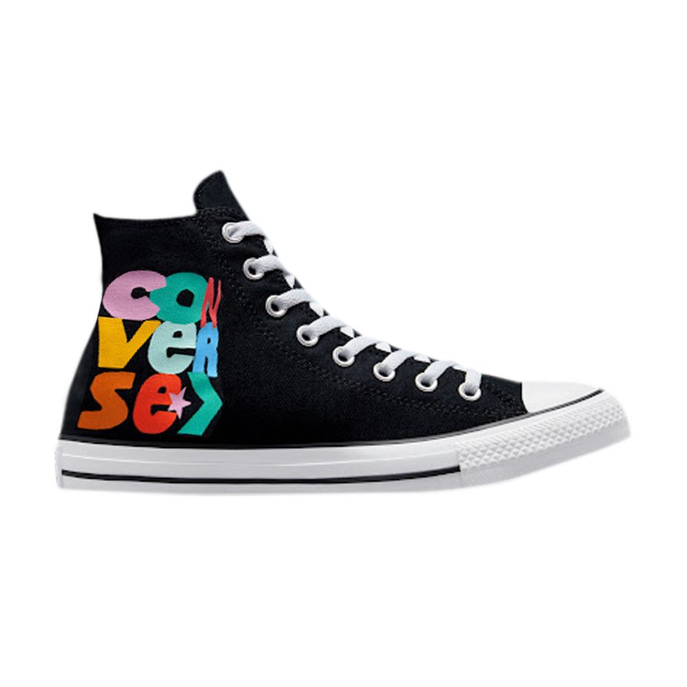 Pre-owned Converse Chuck Taylor All Star High 'smiley Floral Print - Black' | Men's Size 3