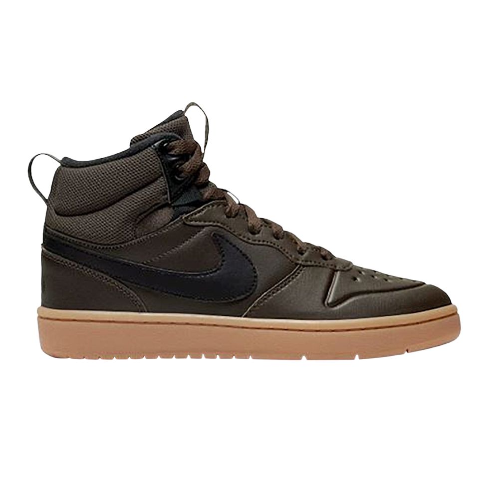Pre-owned Nike Court Borough Mid 2 Boot Gs 'baroque Brown Gum' | Kid's Size 5