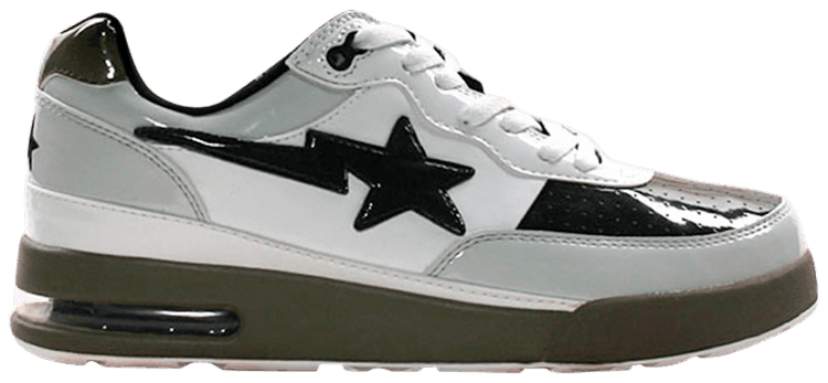 Bapesta Low White Grey