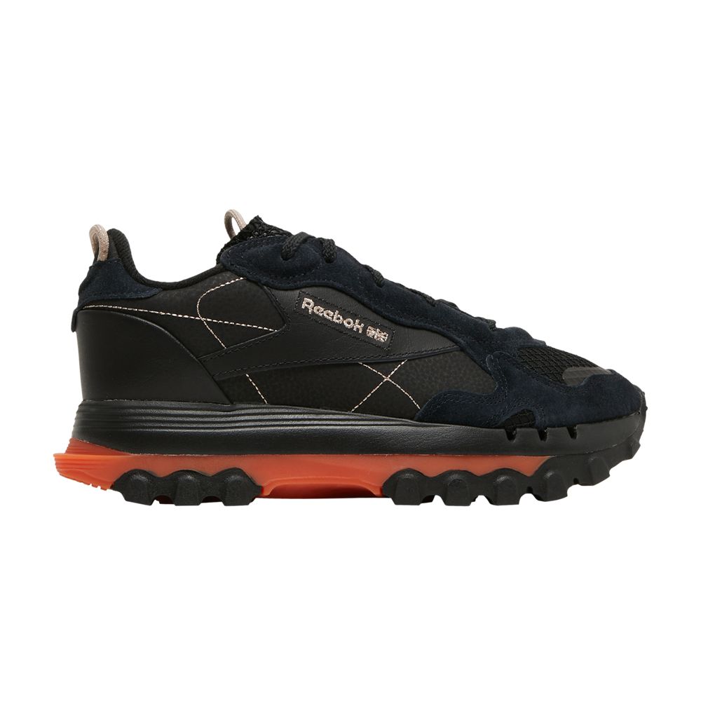 Reebok Cardi B x Wmns Classic Leather 'Core Black Fiery Orange' | Women's Size 7