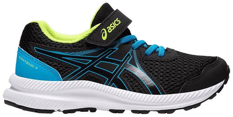 Asics Contend 7 PS Black Digital Aqua