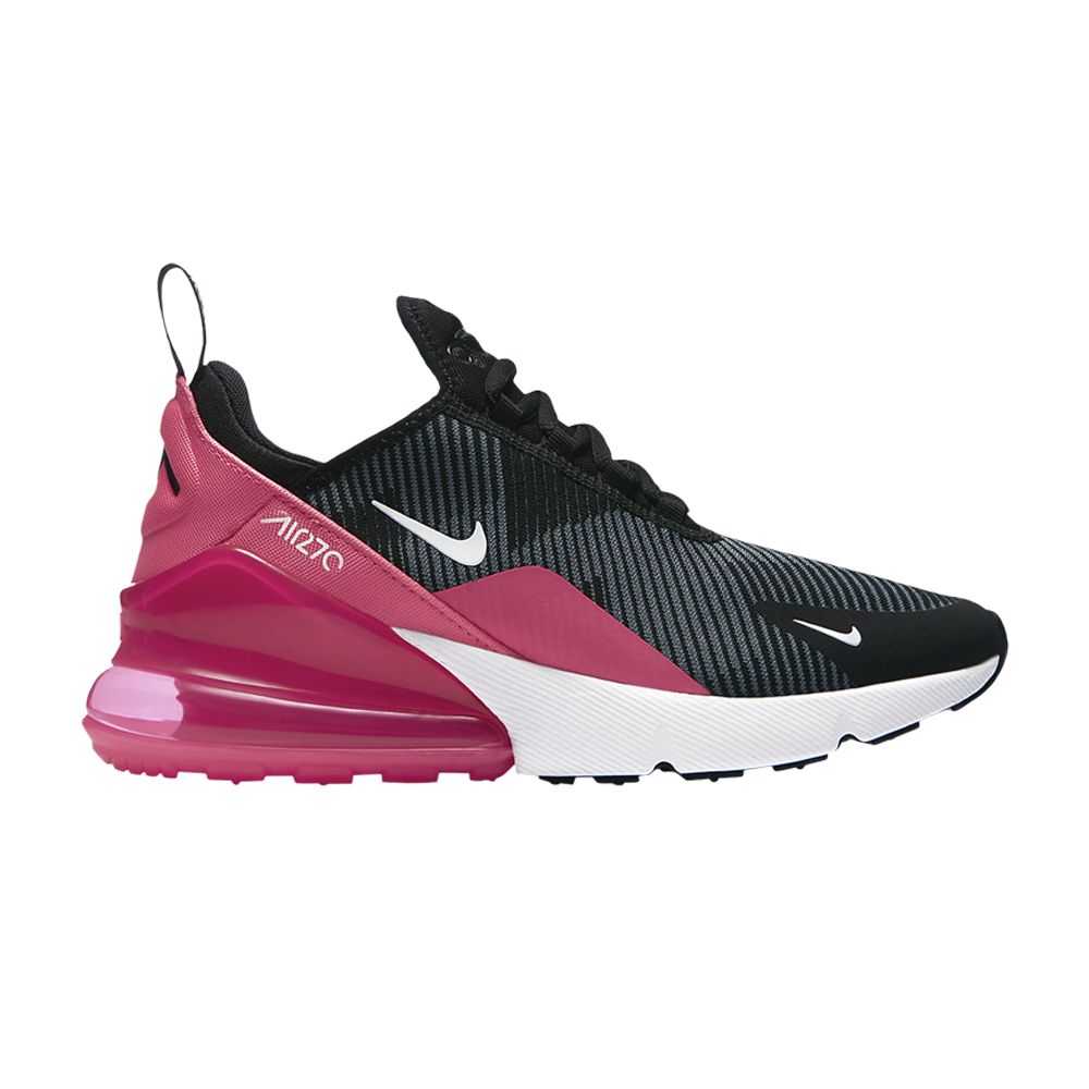 Pre-owned Nike Air Max 270 Knit Jacquard Gs 'black Racer Pink' | Kid's Size 3.5