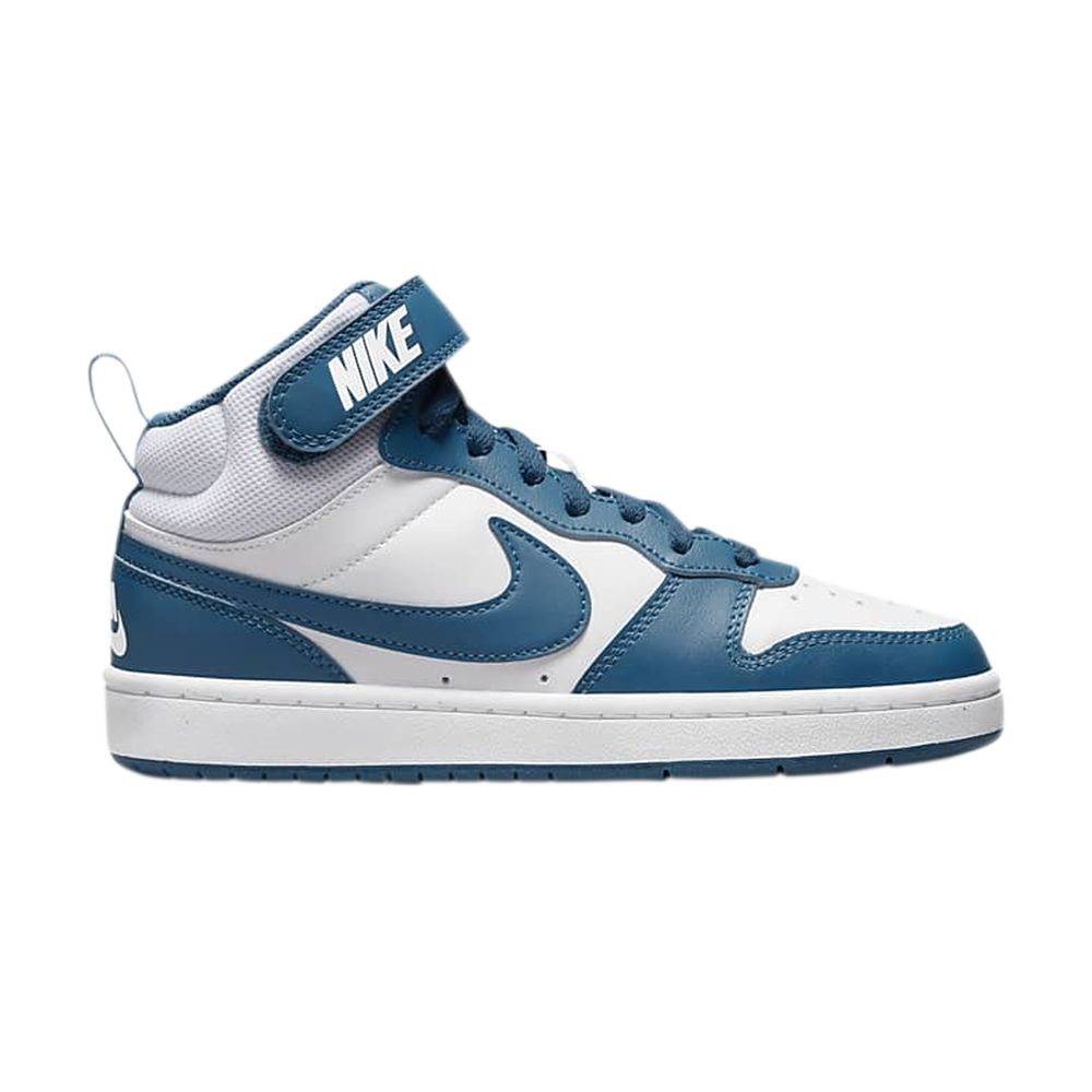 Pre-owned Nike Court Borough Mid 2 Gs 'white Marina' | Kid's Size 3.5