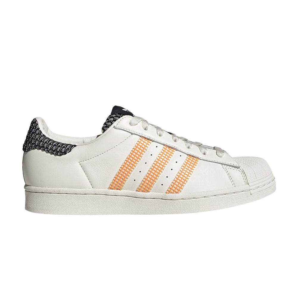 ADIDAS ORIGINALS SUPERSTAR 'OFF WHITE ORANGE RUSH'