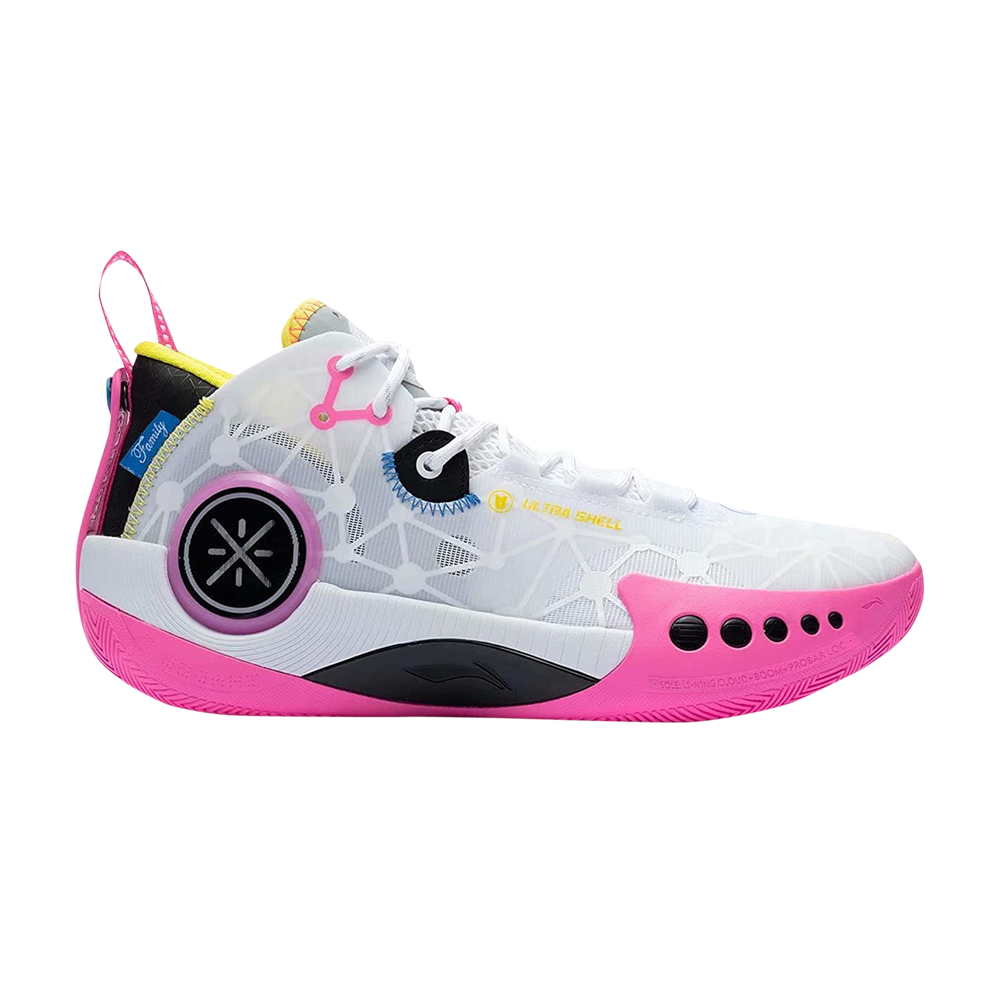 Pre-owned Li-ning Wade Shadow 3 On Court 'white Pink'