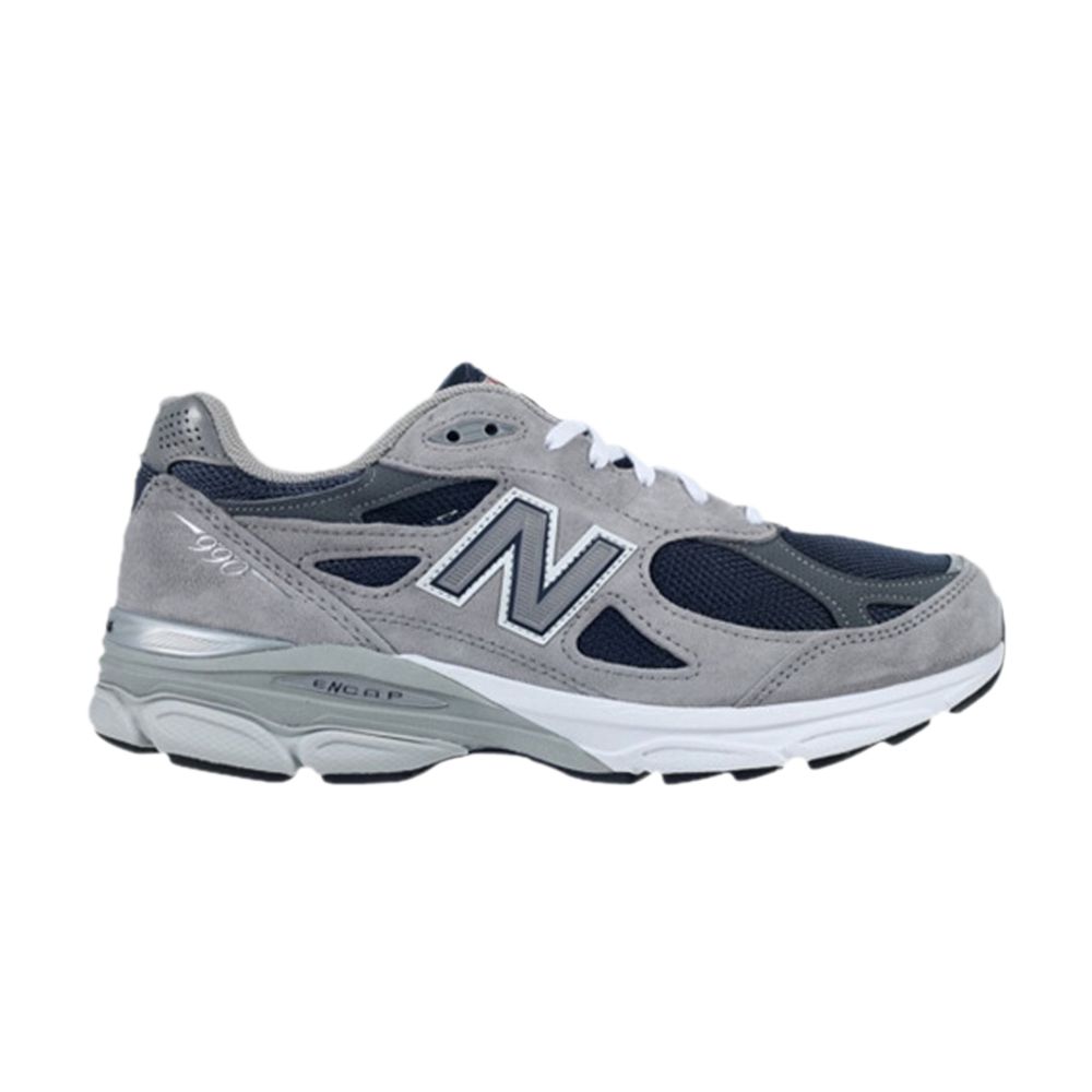 Pre-owned New Balance 990v3 Made In Usa 'grey Navy'