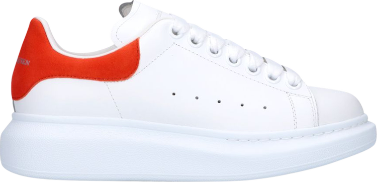 Alexander McQueen White And Red Python Oversized Sneakers for Men