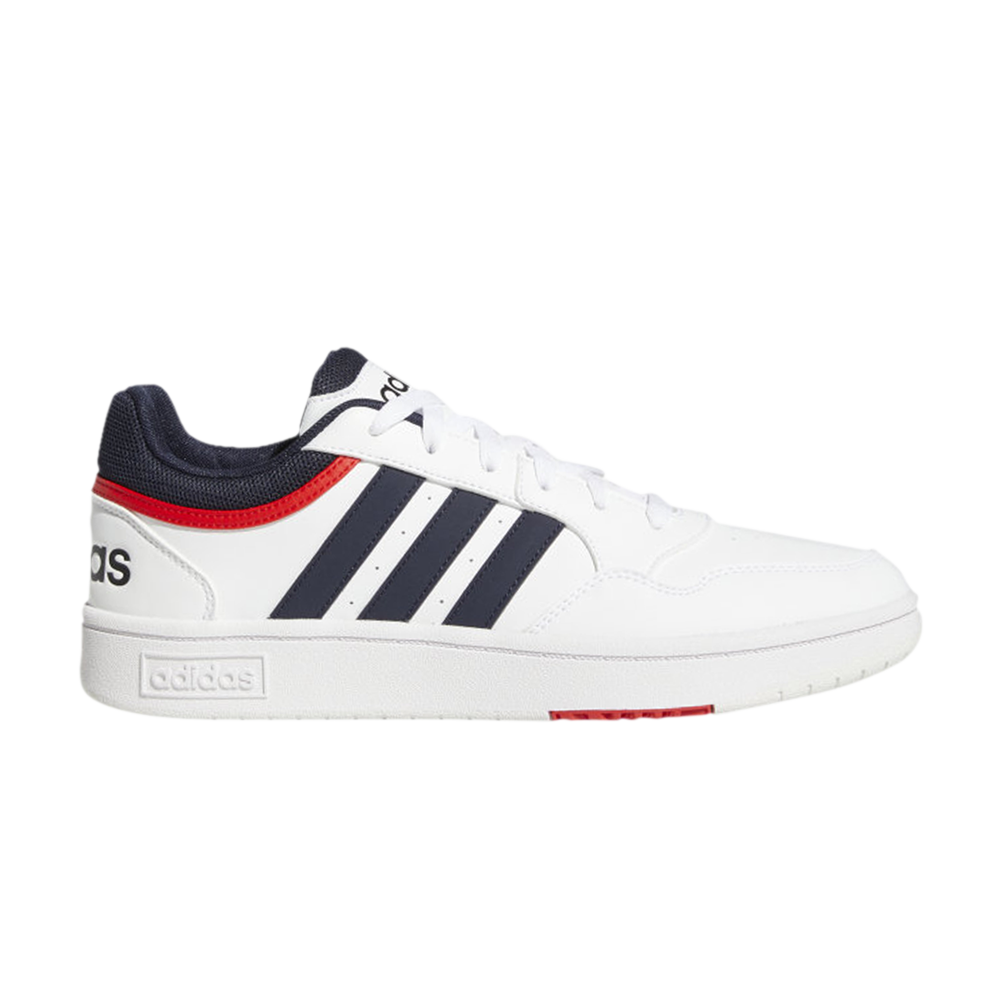 Pre-owned Adidas Originals Hoops 3.0 Low 'white Vivid Red'