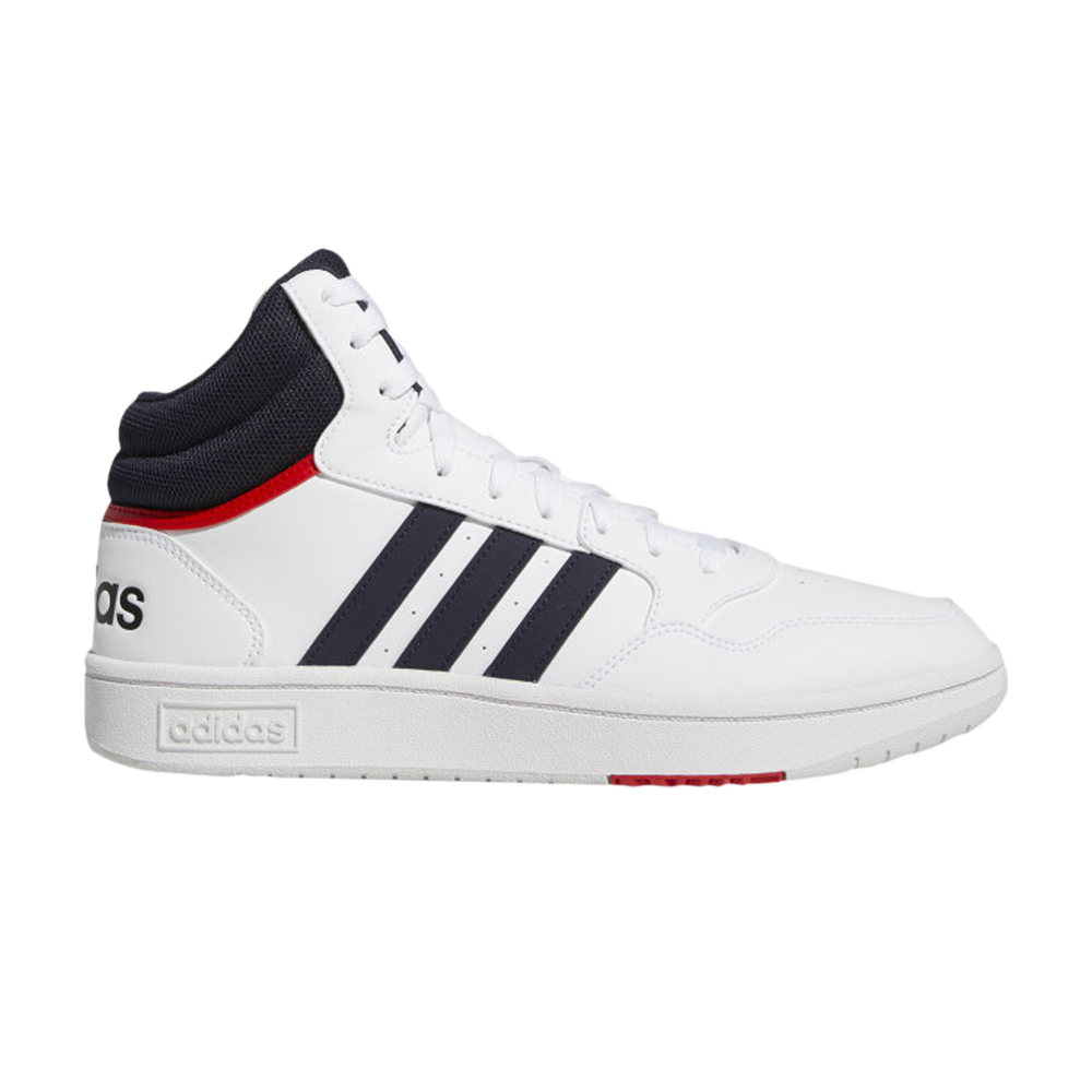 Pre-owned Adidas Originals Hoops 3.0 Mid 'white Vivid Red'