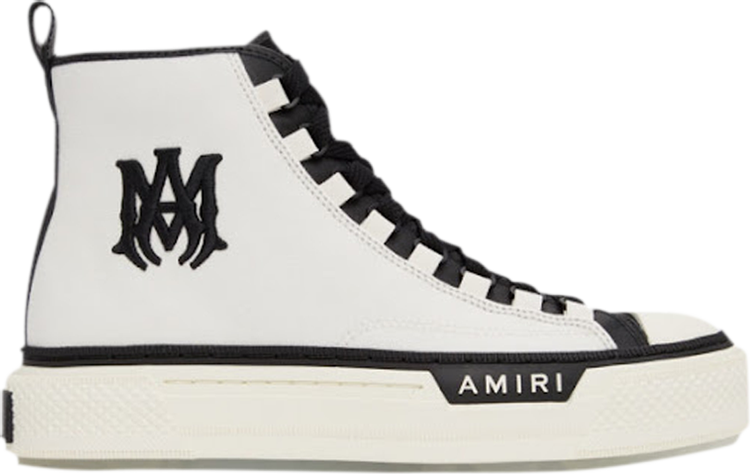 Amiri M.A. Logo Court High 'White Black'